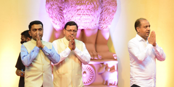 CM Dhami attended the oath ceremony of Goa CM deshhit news